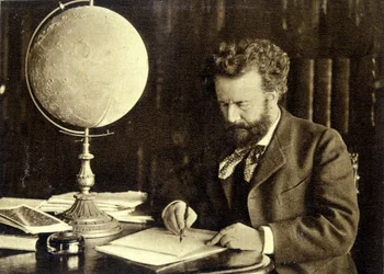 Camille Flammarion at her work table