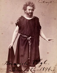 German tenor Heinrich Vogl (1845 - 1900) as Loge in Richard Wagner