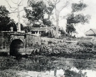 Hanoi, the Paper Bridge in 1883