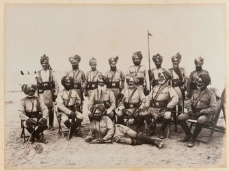 Indian Officers of the 9th Bengal Cavalry, 1885