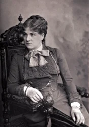 Portrait of Alix Pasca (1835-1914), French comedian. Photography late 19th century