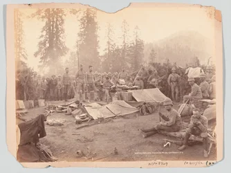 Northumberland Fusiliers Mess During the Black Mountain Expedition