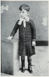 Pablo Picasso at 4 years old - in "Picasso, iconographic documents" by Sabartes