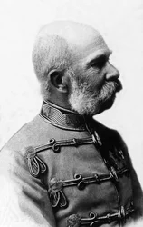 Portrait of Francois-Joseph (Francois Joseph) I of Austria (1830-1916), Emperor of Austria from 1848 to 1916, King of Bohemia and King of Hungary from 1867 to 1916.