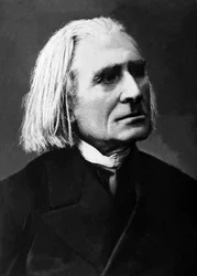 Portrait of Franz Liszt, Hungarian composer, pianist and conductor.
