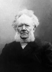 Portrait of Henrik Johan Ibsen, Norwegian playwright.