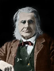 Portrait of Thomas Henry Huxley. British Biologist (1825-1895)