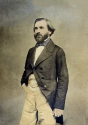 Portrait of the Italian composer Giuseppe Verdi