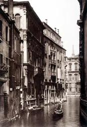 The Grimani Canal in Venice - photography, late 19th century