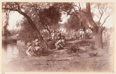 The Seizure of Alipur Canal Bridge by Guides Cavalry, Delhi Camp of Exercise, 1885