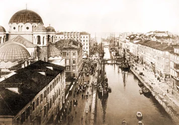 View of the city of Trieste at the end of the 19th century