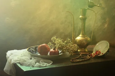 Oriental Pomegranate Still Life