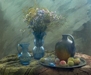 Rustic Blue Still Life