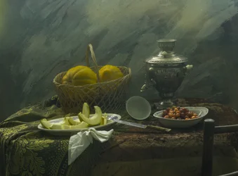Rustic Melons and Samovar