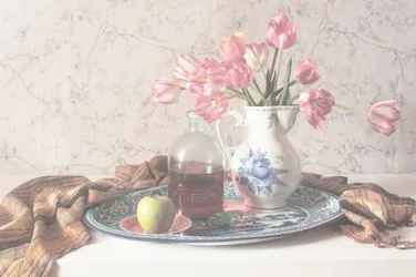 Soft Pink Tulips Still Life