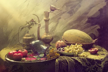 Vintage Fruit Still Life