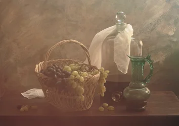 Vintage Grapes Still Life