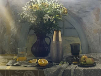 Wildflowers and Fresh Fruit