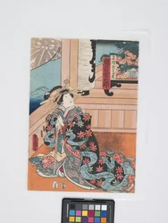 Iwai Kumesaburō III in the Role of Takao of Miura-Ya