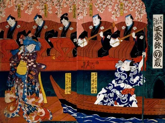 Shiki no Nagame Maru-ni-I no Toshi, Toshi actor, scene from The Four Seasons