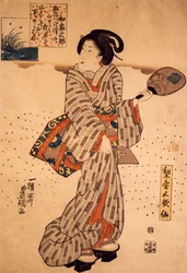 Woman with a Rigid Fan