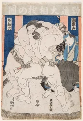 Sumo Wrestlers in Action