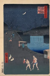 Aoi Slope outside Toranomon, One Hundred Famous Views of Edo, 1856-1858