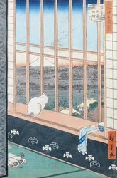 Asakusa Rice Fields during the festival of the Cock from the series 