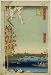 Asakusa River, Great Riverbank, Miyato River, from the series "One Hundred Famous Views of Edo"
