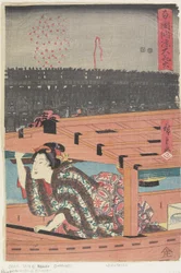 Big Fireworks at Ryogoku, 1847-1852