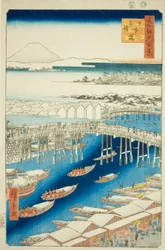 Clear Weather After Snow at Nihon Bridge (Nihonbashi yukibare), from the series 
