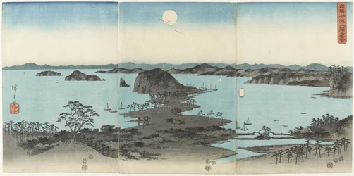 Eight Views of Kanazawa in Musashi Province at Night, July 1857