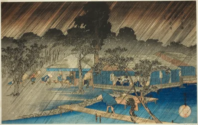 Evening Shower at the Bank of Tadasu River, from the series 
