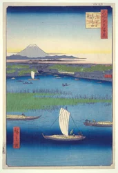 Fairwell Deep at Mitsumata Fork, from the Series One Hundred Famous Views of Edo