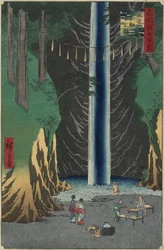 Fudo Waterfall, Oji, 1857