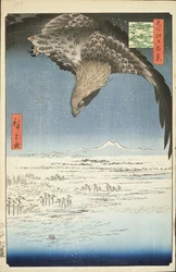 Fukagawa Susaki and Jumantsubo, No.107 from One Hundred Famous Views of Edo, 1857