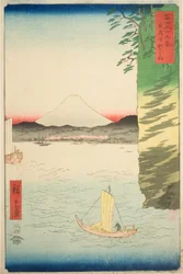 Honmoku in Musashi Province, from the series "Thirty-six Views of Mount Fuji"