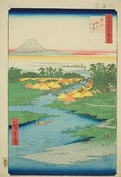 Horie and Nekozane, No.96 from the series "One Hundred Famous Views of Edo"