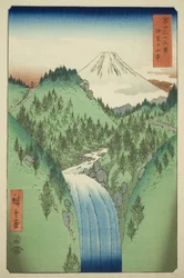 In the Mountains of Izu Province, from the series "Thirty-six Views of Mount Fuji"