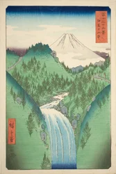 In the Mountains of Izu Province, from the series Thirty-six Views of Mount Fuji