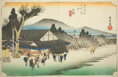 Ishibe: Megawa Village, from the series Fifty-three Stations of the Tokaido