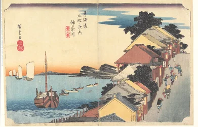 Kanagawa: View of the Embankment