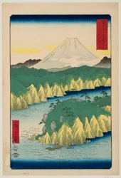 Lake at Hakone, from the series "Thirty-six Views of Mount Fuji"