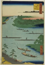 Mouth of the Nakawaga River, from the series "One Hundred Famous Views of Edo"