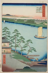 Niijuku Ferry, No.93 from the series One Hundred Famous Views of Edo