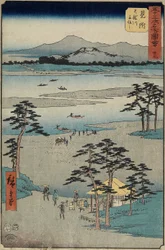 No.29 Ferry on the Tenryu River, Mitsuke