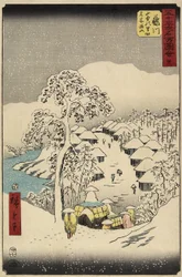 No.38 Yamanaka Village in Fujikawa, July 1855