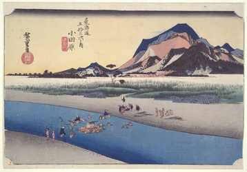 Odawara Ferry, from the series Fifty-three Stations of the Tokaido
