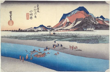Odawara, Sakawa River, from the Series Fifty-three Stations of the Tokaido