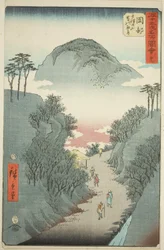 Okabe: Narrow Ivy-covered Road at Mount Utsu, no. 22 from the series 